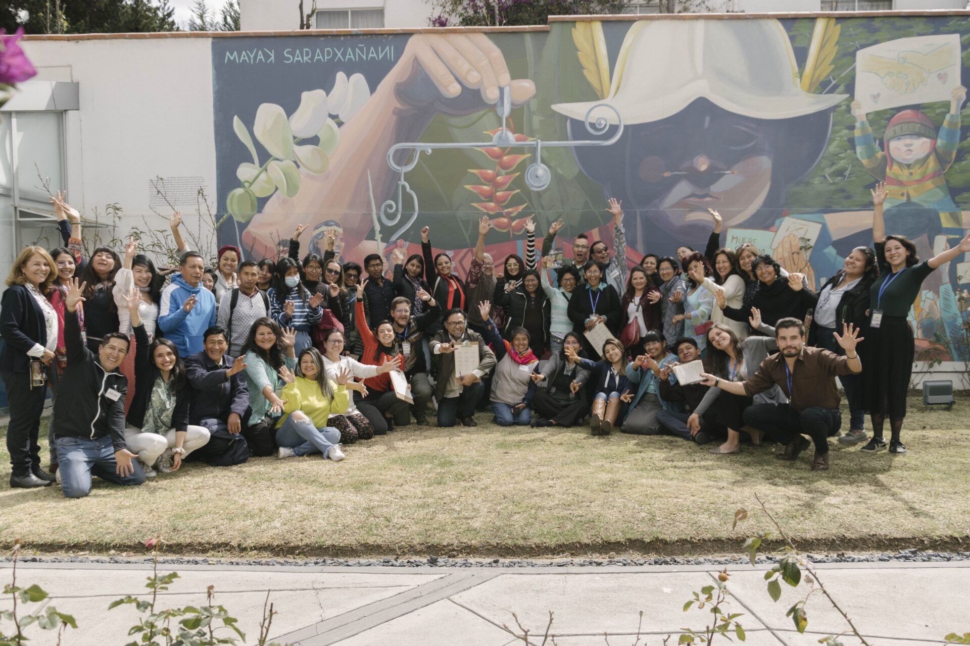 Participantes del Encuentro de Consumidores y Consumidoras de La Paz