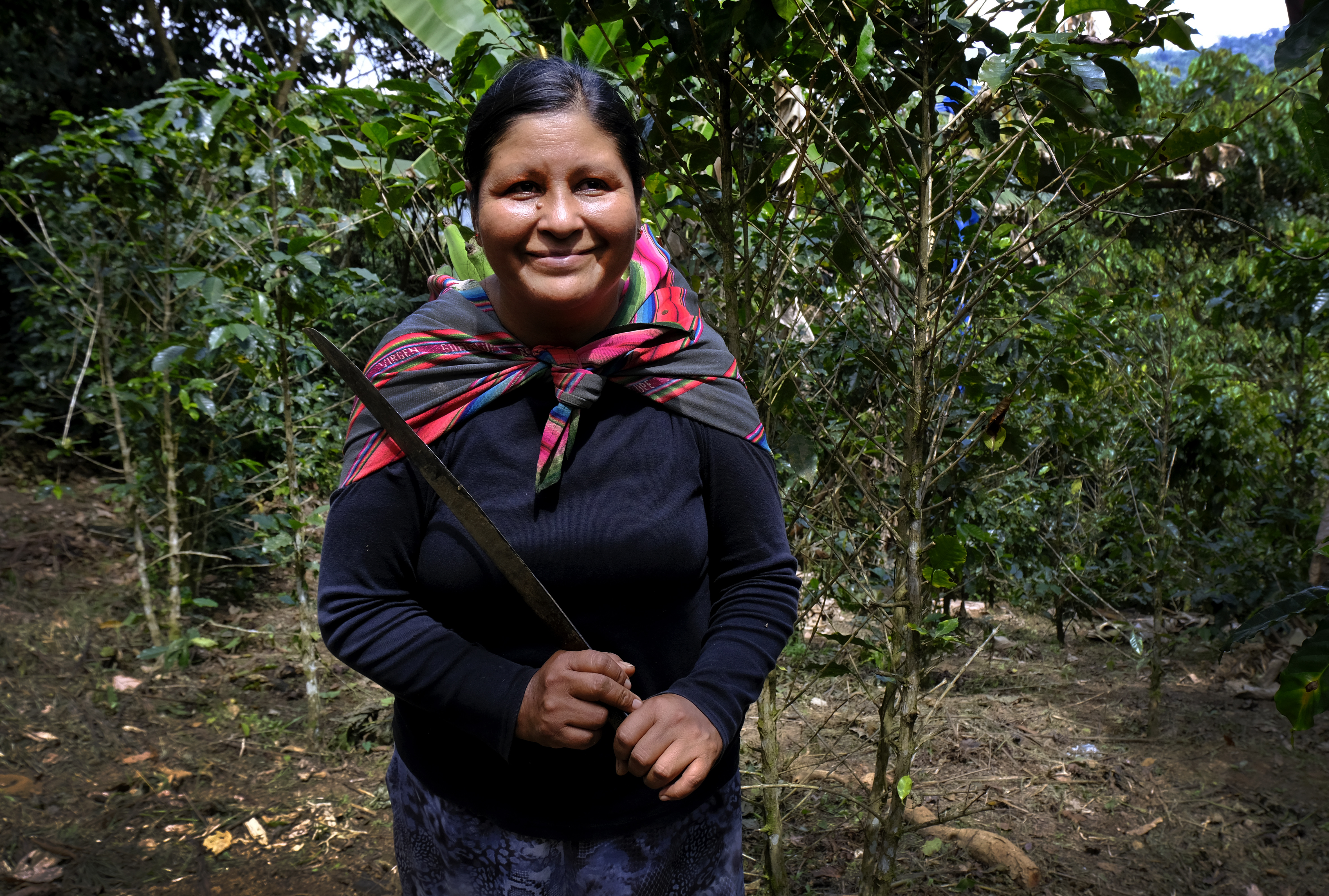 Eugenia, presidenta de la Central de Mujeres de Caranavi.
