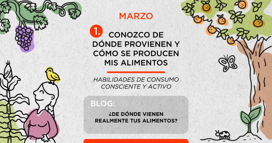 Conozco de dónde provienen y cómo se producen mis alimentos
