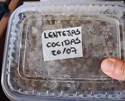 Lentejas cocidas